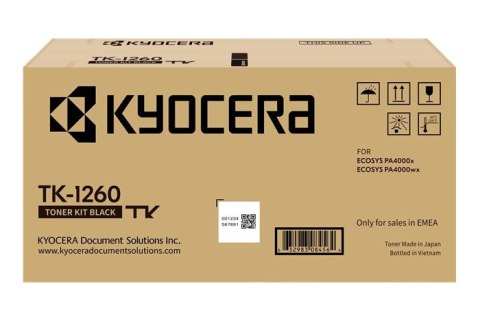 Oryginalny Toner Czarny Kyocera ECOSYS PA4000 (TK-1260, TK1260, 1T0C150NL0)