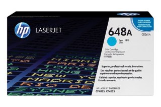 Oryginalny Toner Cyan HP Color LaserJet CP4520, Enterprise CP4025, CP4525 (648A CE261A)