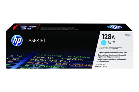 Oryginalny Toner Cyan HP LaserJet Pro CP1525, CM1415 (128A CE321A)