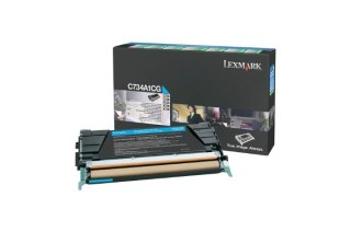 Oryginalny Toner Cyan Lexmark C734, C736, X734, X736, X738 (C734A1CG)