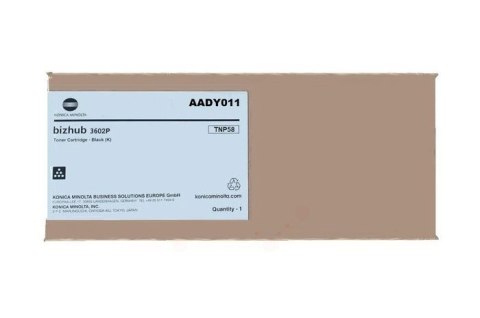 Oryginalny Toner Czarny Konica Minolta Bizhub 3602P (TNP58, TNP-58, AADY011)