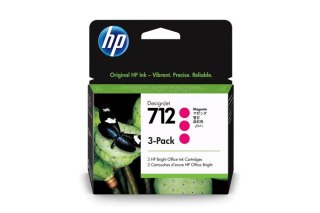 Oryginalny Tusz Magenta HP 712 Trójpak (3ED78A)