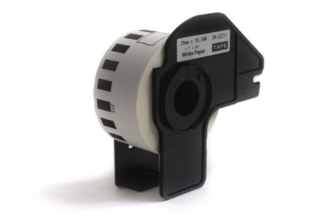 Etykiety JetWorld Zamiennik Brother DK Czarny na Białym 29mm*15.24m DK22211, DK-22211, DK22.211