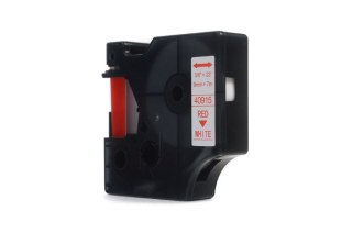 Taśma JetWorld Zamiennik Dymo D1 Czerwony na Białym 9mm x 7m LM100, LM100Plus, LM100Series, LM120P, LM280, LM300, LM350, LM350D