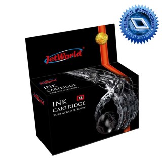 Tusz JetWorld Black HP 305XL zamiennik refabrykowany 3YM62AE (wskazuje poziom tuszu) (produkt działa z urządzeniami HP+ wersją "
