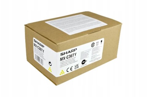 Oryginalny Toner Yellow Sharp MXC358 (MX-C36TY, MXC36TY)